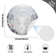thumbnail image 4 of Ryvnso Winter Mountains and Flowers Round Plate Mats Dining Table Placemat Set of 6 for Holiday Decoration, 4 of 7