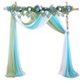 thumbnail image 3 of LCXmlly Roasting Pan Wedding Arch Drape Fabric Long 3 Panels Wide Sheer Wrinkle Free Soft Party Backdrop Drapery, 3 of 6
