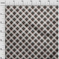 thumbnail image 3 of oneOonePolyesterSpandexOrangeFabricCheckWithTextureSewingCraftProjectsFabricPrintsByYard56InchWide, 3 of 4