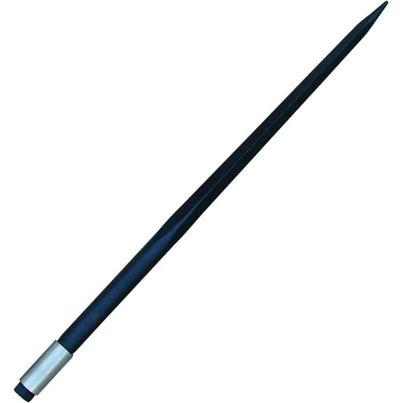 39" Hay Bale Spear 3000 LBs Capacity, C-2 Bale Spike Square Tapered Forged - 1 3/4" Conus 2, Bale Hay Spike with Hex Nut & Weld in Sleeve (1)