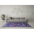 thumbnail image 3 of Ahgly Company Indoor Square Persian Blue Traditional Area Rugs, 6' Square, 3 of 4