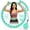 Cyan, variant on Weighted Hula Circle with 26/32 Links(56-66 Inch) for Adults Weight Loss, Infinity Fitness Hoop Plus Size, for Women Smart Exercise Equipment WWSOGQH
