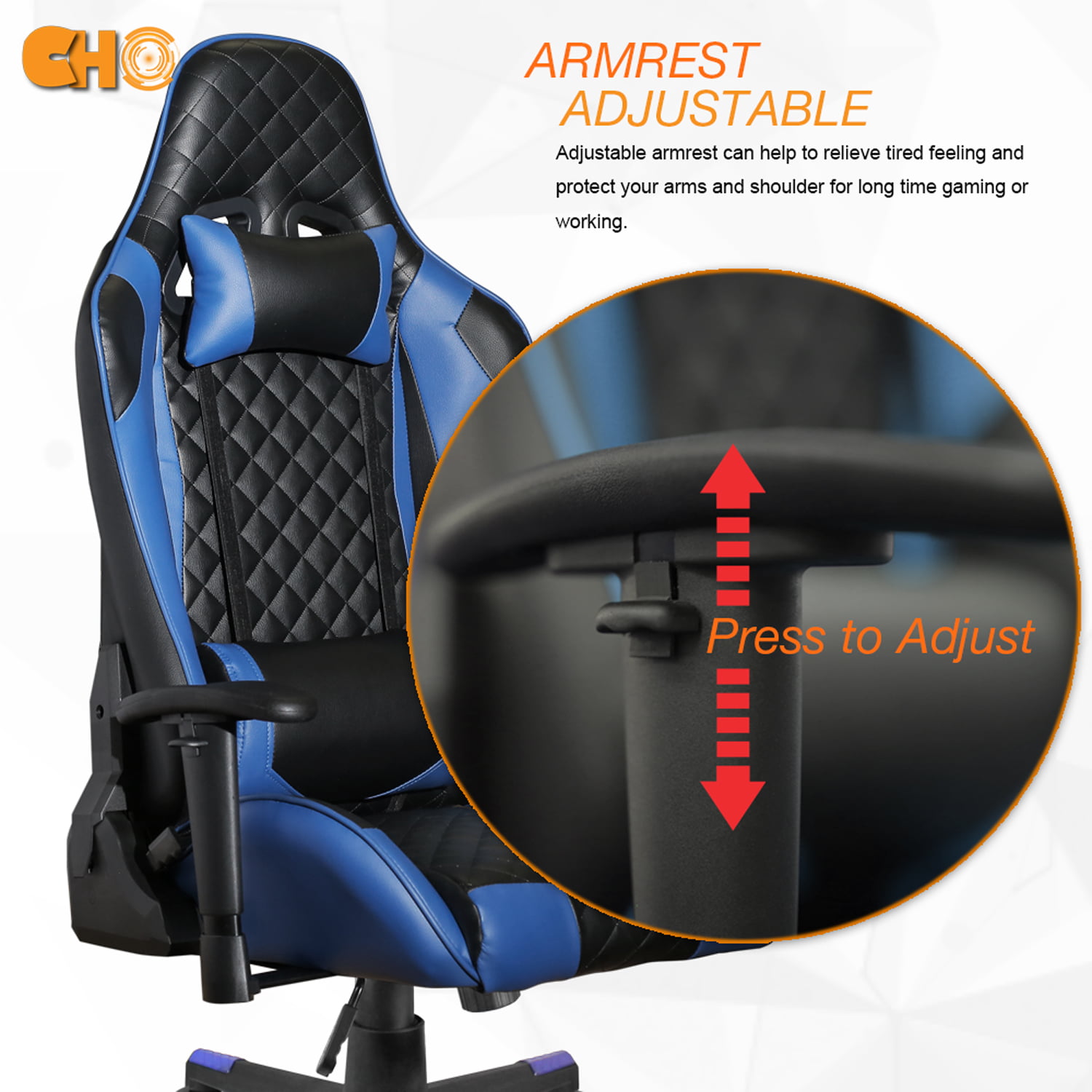 Black/Golden DXRacer DOH/VB03/NA Racing Bucket Seat Office Chair Gaming Chair Ergonomic Computer Chair Esports Desk Chair Executive Chair Furniture with Free Cushions 