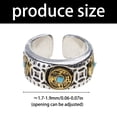 thumbnail image 2 of Open End Rotating Coin Rings For Anxieties Control Five Dynasties Charm Jewelry Sturdy Adjustable Accessory, 2 of 8