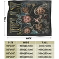 thumbnail image 4 of Jellys Music Rolls Blanket Flannel Fleece Blanket Ultra Soft Lightweight Throw Blanket for Bed Couch Living Room 40"x30", 4 of 6