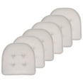 thumbnail image 4 of U-Shaped Memory Foam No Slip Back 17 x 16 Chair Pad 6 Pack Light Gray, 4 of 7
