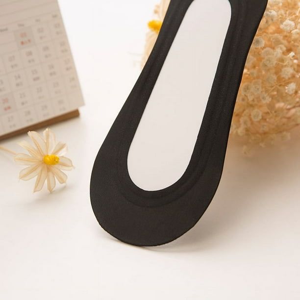 Calcetines náuticos de seda de hielo sin costuras Calcetines invisibles de mujer de colores sólidos que combinan con todo Calcetines náuticos de mujer antideslizantes de silicona Calcetines