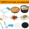 thumbnail image 2 of Air Fryer Set,13-in-1 Air Fryer Accessories Includes Cake Cup,Pizza Plate,Silicone Pot,Stainless Steel Grill,Clip Fit 3.7QT-6.8QT, 2 of 9