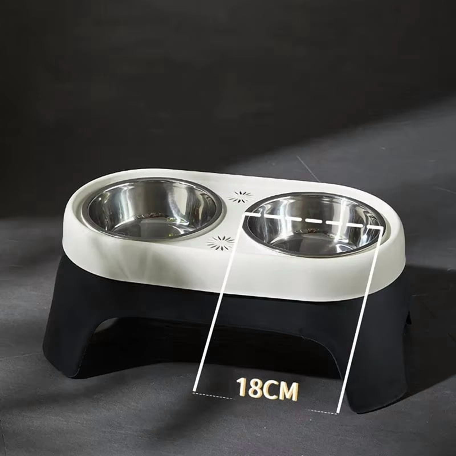 Dog Elevated Feeder Anti Knock Stainless Steel Raised Dog Bowl Elevated Bowls for Dog Cat Bowl