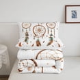 thumbnail image 5 of Homewish Dreamy Boho Dreamcatcher Twin Comforter Sets,Watercolor Feathers Bedding Set,Reversible,2-Piece,1 Comforter and 1 Pillowcase, 5 of 7