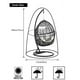 thumbnail image 4 of 1 pieza negro 115*190CM 210D tela Oxford cubierta de columpio para exteriores silla cubierta de polvo de cáscara de huevo cubierta impermeable para silla colgante de patio exterior, 4 of 5
