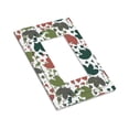 thumbnail image 3 of ZICANCN Outlet Covers Wall Plate, Colourful Modern Leaves Light Switch Cover Decorative, Duplex Toggle Combo 1-Gang, 3 of 9