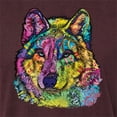 thumbnail image 2 of Colorful Majestic Neon Atric Wolf | Dean Russo Art Animal Lover Mens Premium Tri Blend T-Shirt, Cardinal, S, 2 of 5