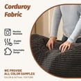 thumbnail image 4 of BIGSYY Pouf Carré Confortable, Assise Confortable, Aucun Assemblage Requis, Gris, 4 of 5