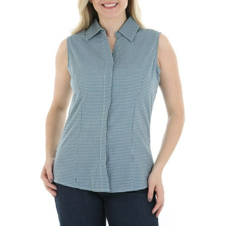Riders by Lee Women's Sleeveless Button Up Top