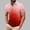 Red, variant on Men's Casual Shirts Gradient Summer Short Sleeve Contrast Collar Buttoned Tee Polo Shirt with Pocket Business Shirts Red XL