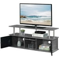 thumbnail image 4 of Designs2Go TV Stand with Three Storage Cabinets and Shelf in Gray Wood, 4 of 6