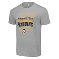 thumbnail image 2 of Men's Starter Heather Gray Pittsburgh Penguins Four Team Name Logo T-Shirt, 2 of 3