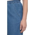 thumbnail image 6 of Turtle Bay New York Women’s Lightweight Denim Bermuda Shorts, Elastic Waist, Plus Sizes, 6 of 8