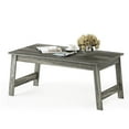 Furinno Simple Storage Coffee Table, French Oak Grey, Living Room