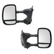 Trail Ridge Tow Mirror Manual Textured Black Pair for Ford SD Pickup Excursion TR00679 Fits select: 1999-2010 FORD F250, 1999-2010 FORD F350