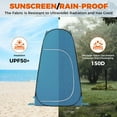 thumbnail image 3 of KingCamp Shower Tent, Pop Up Camping Privacy Tent, Portable Waterproof Dressing Changing Room Easy Setup, Toilet Tent with Carry Bag for Beach, Camping, Hiking, Blue, 3 of 9