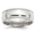 thumbnail image 1 of Sterling Silver 7mm Milgrain Comfort Fit Band - Size 5.5, 1 of 2