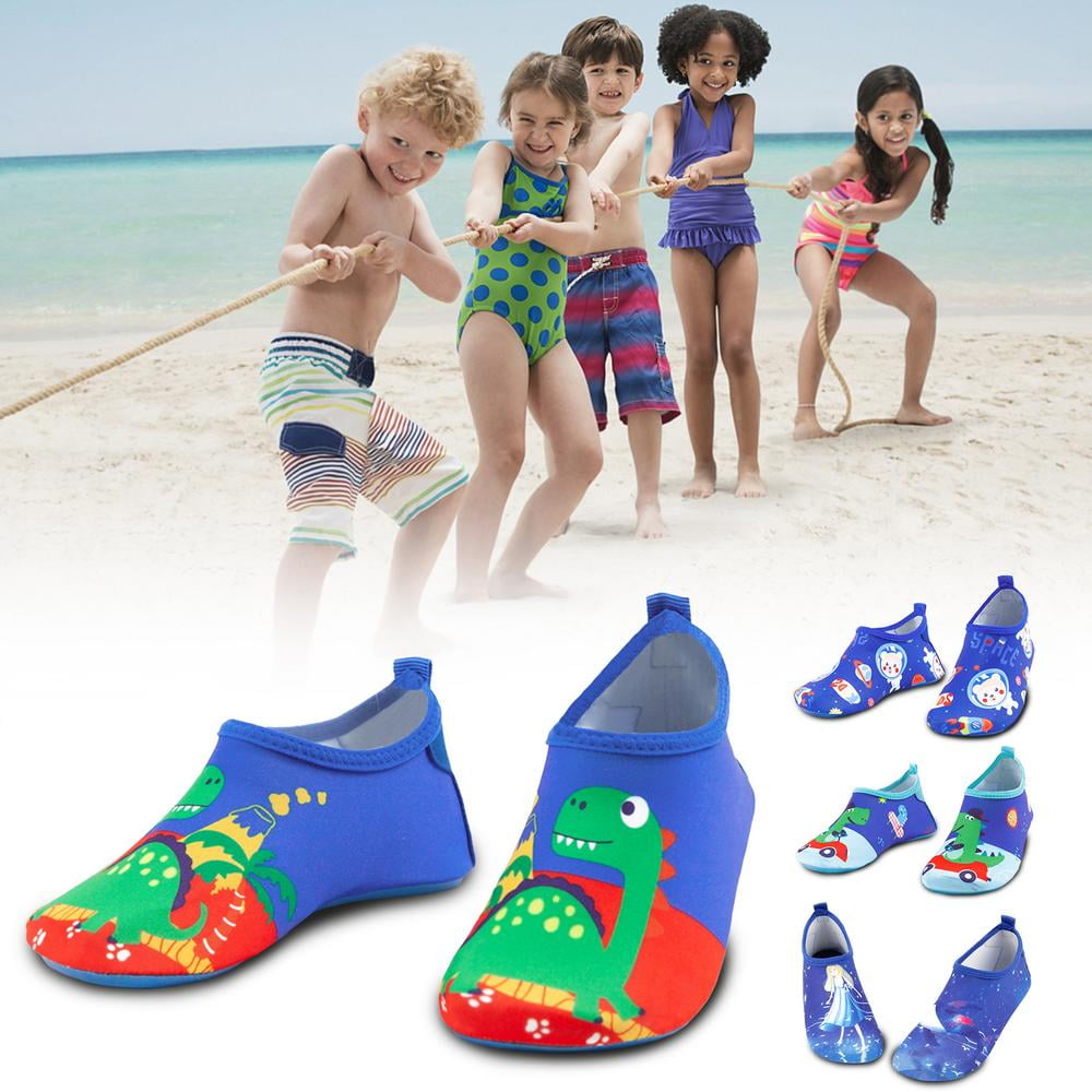 Kids Quick Dry Water Shoes Non-Slip Aqua Socks Beach Swim Surf Sports Wetsuit UK 