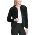 thumbnail image 1 of Calvin Klein Suéter cárdigan difuso para mujer, negro, XS Calvin Klein Cárdigan, 1 of 1