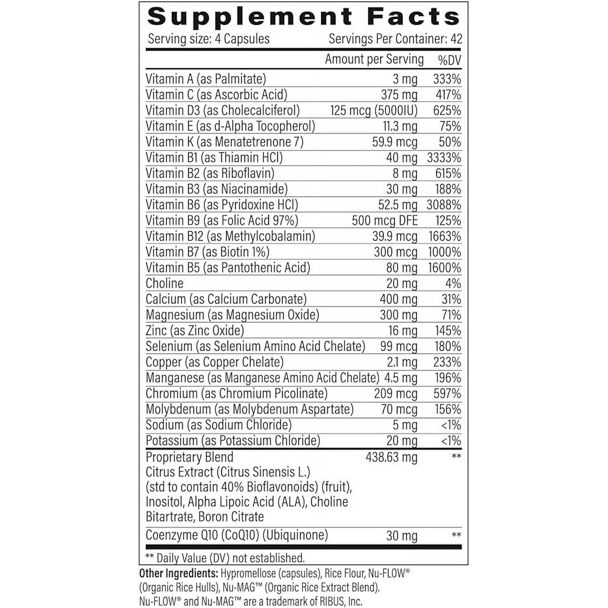 StellaLife DentaMedica Vegan Daily Multivitamin Nutritional Support for Faster Dental Surgery Recovery, VIT D3 K2 C B Zinc CoQ10 Magnesium, Healthy Bones & Gums, Non-GMO, GMP USA, 168 Capsules