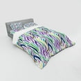 thumbnail image 3 of Ambesonne Abstract Bedding Set 3 Pcs, Oriental Leopard Motif, Twin XL, Multicolor, 3 of 3