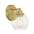 thumbnail image 3 of Carson 1-Light Wall Sconce in Warm Brass, 3 of 6