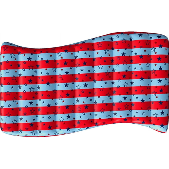 Koolwaves Patriotic American Flag Pool Lounger Float, Ages 8 & up, Unisex
