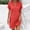 *Watermelon Red, variant on ClodeEU Women V Neck Short Sleeves Shirts Dress,Casual Flowy Summer Beach Vacation Shifts Light Blue,Womens Plus S