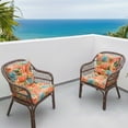 thumbnail image 7 of HONEY HOME Outdoor Chair Cushions Set of 2, 19 x 19 x 4 Inch Tufted Seat Cushions with Ties, Waterproof Patio Chair Pads for Dining Chairs, Garden & Outdoor Furniture, 7 of 7