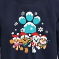 thumbnail image 3 of Paw Patrol - Pup Group Snowy Pawprint - Toddler And Youth Crewneck Fleece Sweatshirt, 3 of 6