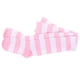 thumbnail image 3 of EeaseMX Par de calcetines de mujeres de ancho rayas muslo alta sobre la rodilla medias calcetines (Rosa y blanco), 3 of 7