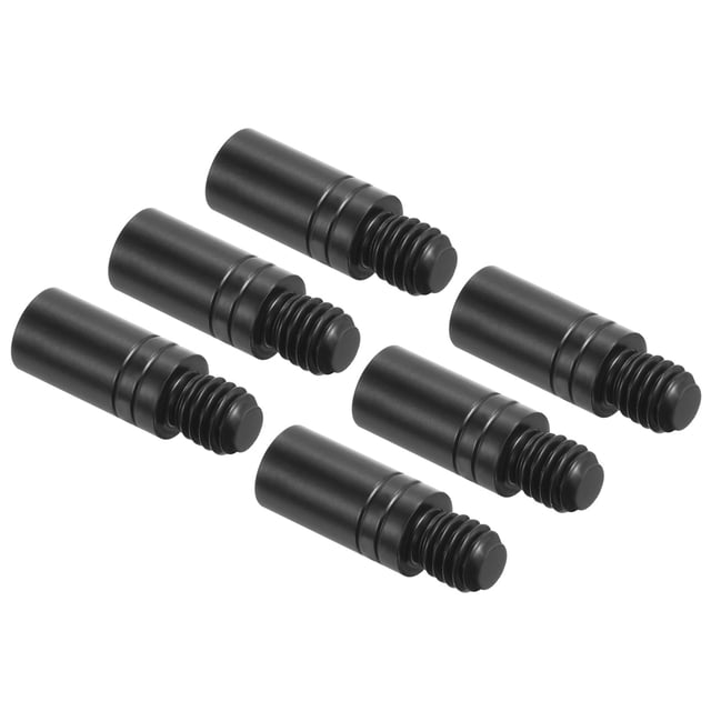 Uxcell 2.5g Copper Dart Weight Add Accentuator 6 Pcs 12mm 2BA Thread Darts Weight Adjuster Dart Accessories Black