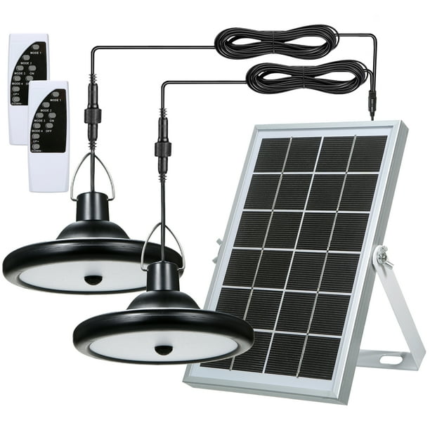 Lámpara de exterior Irfora LED Luz colgante solar Exterior IP65 Impermeable Energía solar Cuerpo humano Detección Balcón Lámpara con control remoto para puerta Patio Camino Irfora Lámpara de exterior