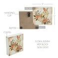 thumbnail image 2 of VHC Brands Bunny Hop Floral Bunny MDF Block Sign 5x5, Spring Decor, Home Decorations for Wall or Door, Spring and Easter Hanging Decoration, 2 of 4