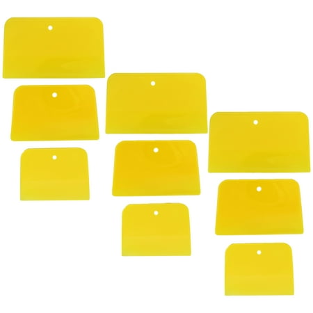 ABN Automotive Body Filler Spreader - 3 Sizes - 9pc Plastic Puddy Scraper Set