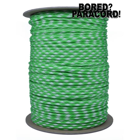 1000 Ft Spool High Quality Best Durability 550 lb Paracord - Green Valley Color - Bored Paracord