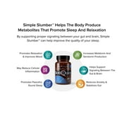 BiotiQuest® Simple Slumber Probiotic Dietary Supplement for Women and Men, Gut Health, Hormones, Brain, Blood Support, 30 Count