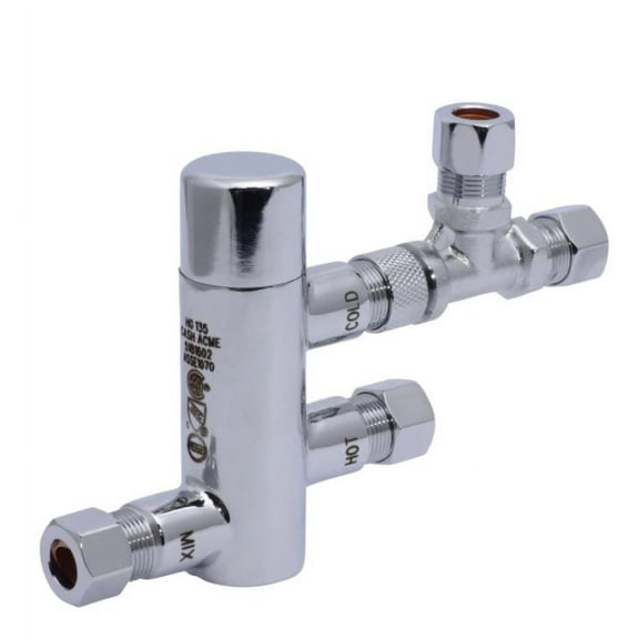 3/8 in. Compression HG-135 Thermostatic Mixing Valve with Compression Tee