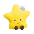 thumbnail image 3 of Peluche en forma de estrella, cojín decorativo para habitación, cómodo y suave cojín de suelo en forma de estrella para dormitorio., 3 of 8