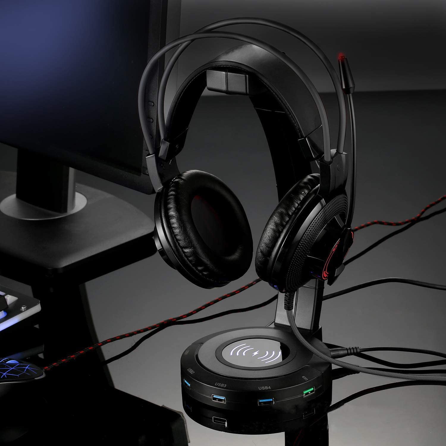 ONEGenug Headphone Stand with QI 
