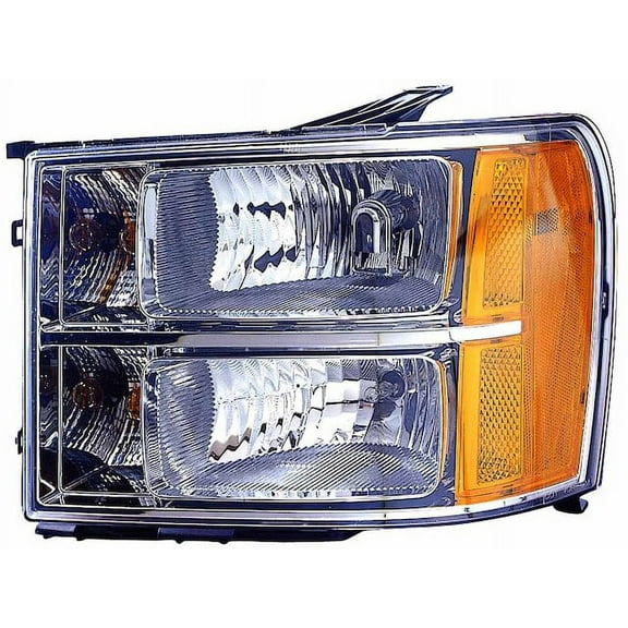Left Headlight Assembly - Compatible with 2007 - 2013 GMC Sierra 1500 2008 2009 2010 2011 2012