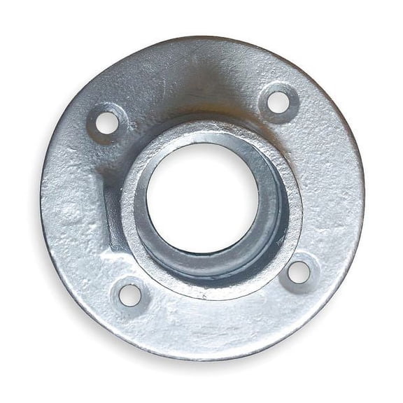 Structural Pipe Fitting, Base Flange, Cast Iron, 1 in Pipe Size, 50000 lb Tensile Strength