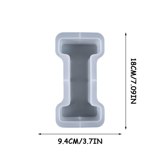 Agiferg DIY Crystal Glue Dropping Mold 26 Large Letter Table Jewelry Silicone Mold