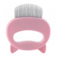 thumbnail image 3 of Green Pet Massage Brush Shell Shaped Handle Hair Remover Cats Grooming Tool, 3 of 3